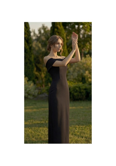 Berissima Bride Maxi Abiye Elbisesi, Straplez Madonna Yaka, Yırtmaçlı Kalem Kalıp, Nocturne Siyah Siyah Berissima Bride Maxi Abiye Elbisesi, Straplez Madonna Yaka, Yırtmaçlı Kalem Kalıp, Nocturne Siyah Siyah