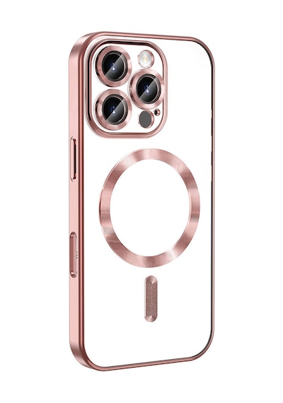Apple Uyumlu iPhone 16 Pro Max Kılıf Kamera Korumalı M-safe Wireless Şarj Özellikli Zore Demre Kapak Sierra Mavi