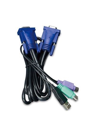 Usb Kvm Kablosu, Entegre Ps2 &lt -&gt Usb Çevirici, 3 Metre&lt Br&gt 3m Usb Kvm Cable With Built-in Ps2 To Usb Converter-35251