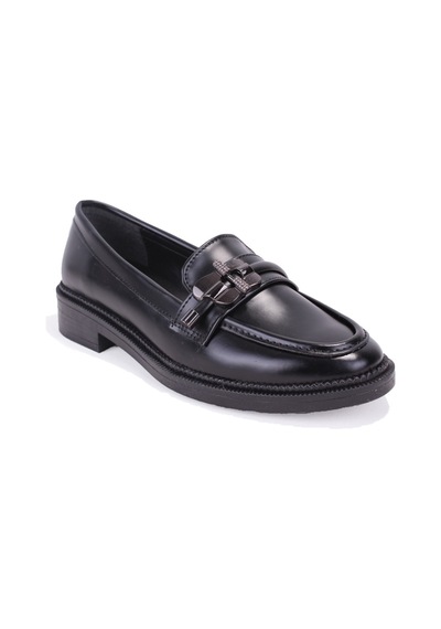 Dagoster Dza07-863705 Siyah Günlük Loafer Kadın Ayakkabı Siyah