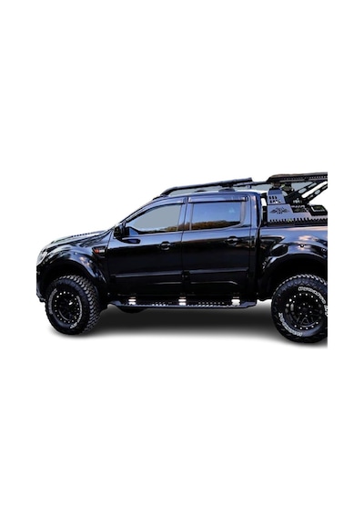 Mitsubishi L200 2019+ Paslanmaz Portbagaj Tavan Çıtası Barı Siyah