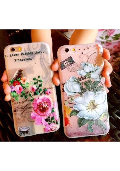 iPhone Uyumlu X Xs 3d Gül Desenli Premium Silikon Kılıf- 5775 Pembe