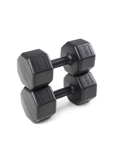 Ps Spor Ev Ve Spor Salonu İçin,vinly Kaplama 2 X 12.5 Kg Dambıl Set Siyah
