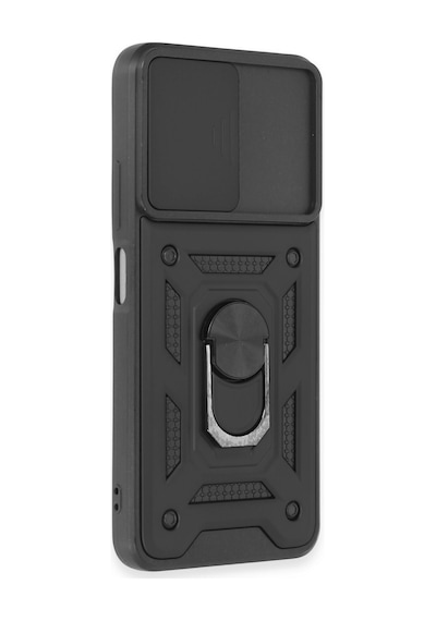 Xiaomi Redmi Note 12 5g Uyumlu Kılıf Pars Lens Yüzüklü Silikon - Siyah