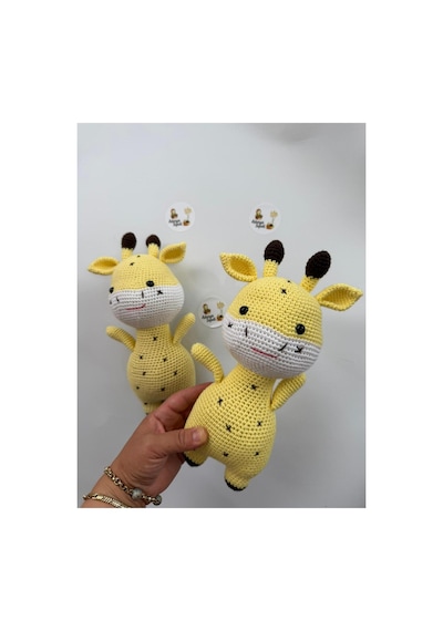 Adenya Sepeti Amigurumi Örgü Zübük Oyun-uyku Akradaşı-28 Cm-sarı