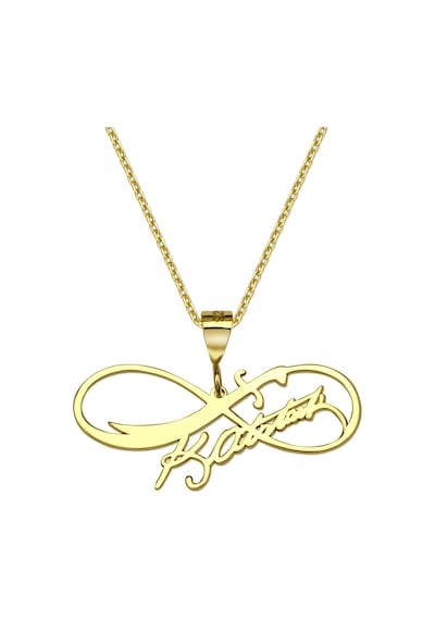 Atatürk İmzalı Zülfikar Sonsuzluk Gümüş Kolye - Altın Altın