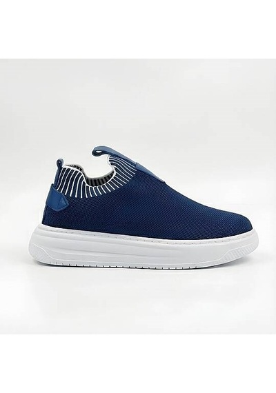 Daytex 1110 Erkek Slip-on - Full Triko Örgü Sneaker Mavi