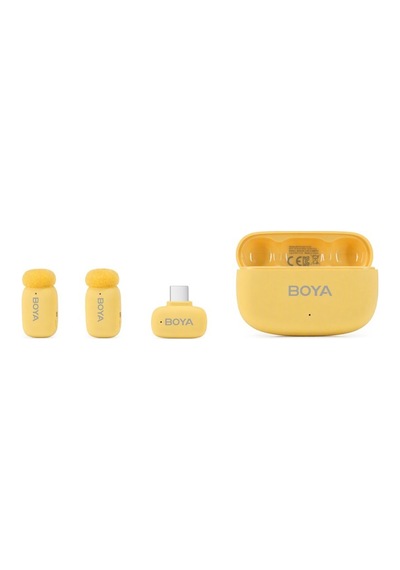 Boya Mini 2 Aı Kablosuz Yaka Mikrofonu Type-c Sarı - Sku02y