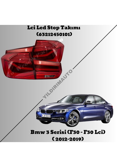 Bmw 3 Serisi F30 - F30 Lci Led Stop 2012-2019