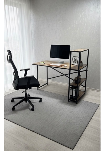 Modern 3 Raflı Çalışma Masası 60x120 - Bilgisayar Ofis Ders Masası Oyuncu Masası Ahşap Metal Modern 3 Raflı Çalışma Masası 60x120 - Bilgisayar Ofis Ders Masası Oyuncu Masası Ahşap Metal