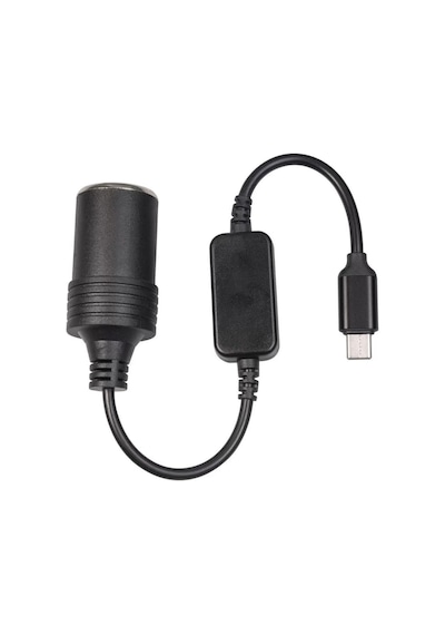 Type-c 5 Volt To 12 Volt Çakmak Fi Ş Çevi Ri Ci Açık Bej