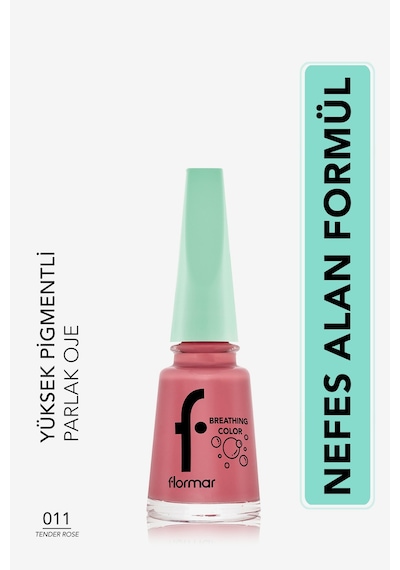 Flormar Breathing Color Yüksek Pigmentli Parlak Bitişli Oje 011