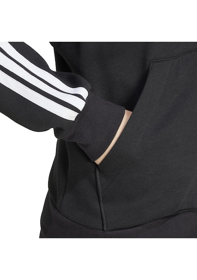 Adidas 3 Stripes Fleece Kadın Kapüşonlu Ceket Çok Renkli