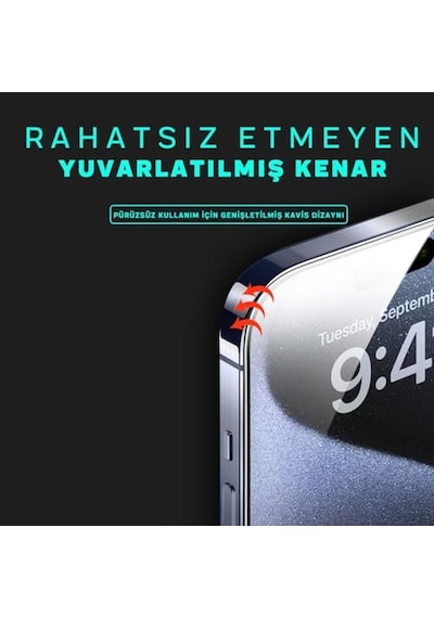 15 16 Uyumlu Tam Kaplayan Tozsuz Uygulama 9h Ekran Kırılmaz Temperli Cam