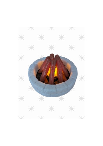Kamp Ateşi Model 3d Baskı Tealight
