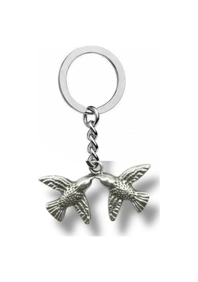 Soulmates İkili Kuş Figürlü Unisex Metal Anahtarlık