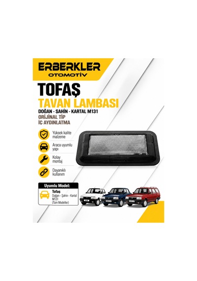 Doğan, Şahin, Kartal M131 Tavan Lambası Tip İç Aydınlatma - Erb383