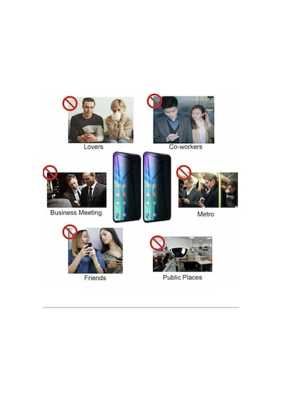 Apple  Uyumlu iPhone 14 Pro Max Mat Hayalet Ekran Gizli Privacy Tam Kaplayan Kırılmaz Cam Seramik Ekran Koruyucu