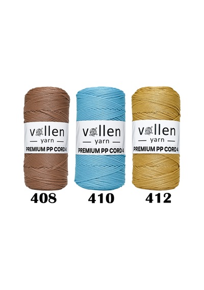 1000 Gr Polyester Makrome Ipi,2mm 5'li Set, Makrame Ipi, Supla Ipi, Çanta Ipi,1150 Metre
