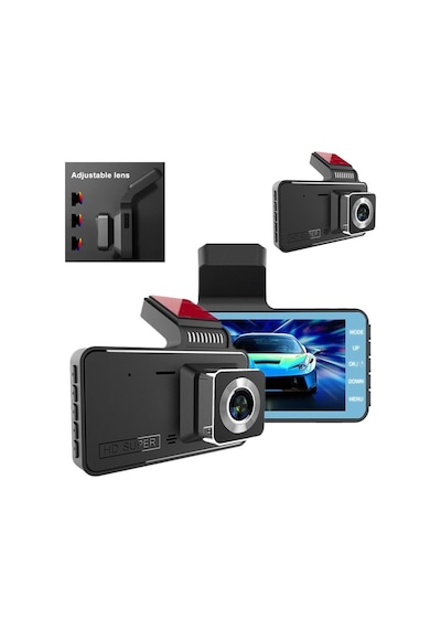 Navimex Dvr-411 3.16" Araç İçi Kamerası Dvr Wi-fi Lcd Ekranlı Gece Görüşlü 2 Kameralı 2k+1k G-sensör
