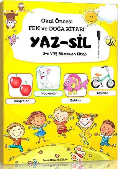 Okul Öncesi Fen ve Doğa Yaz-Sil Kitabı