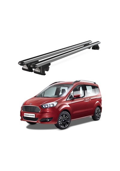 Venüs Ford Tourneo Courier 2014 Ve Sonrası Uyumlu Gri Ara Atkı Port Bagaj Tavan Barı