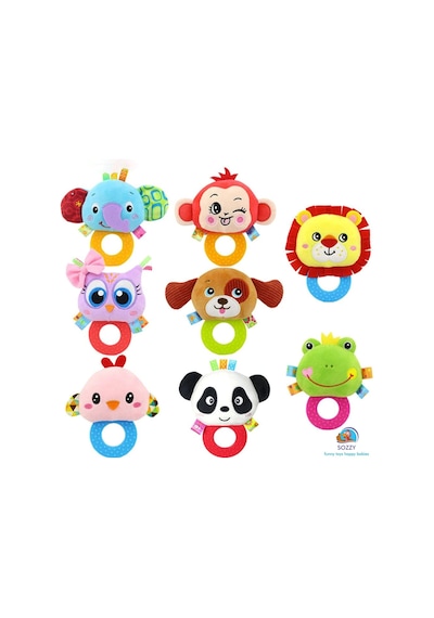 Sozzy Toys Çıngıraklı Dişlik Köpeğim Çok Renkli