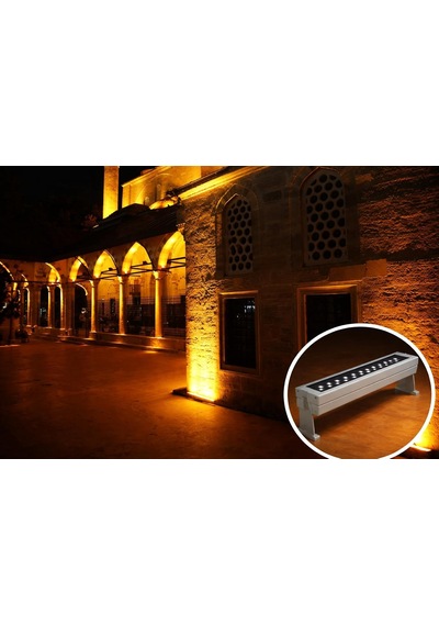 Amber Rengi Wallwasher Led Aydınlatma Duvar Ve Ağaç Boyama Su Geçirmez/cree Led/lifud Driver 100cm Çok Renkli