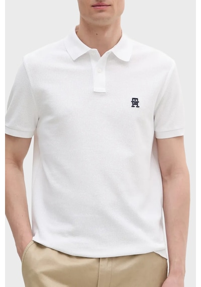 Tommy Hilfiger Erkek Polo Yaka T Shirt Mw0mw33167 Ybr Beyaz Beyaz