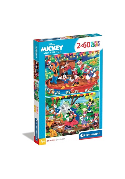 Clementoni- 2x60 Parça Puzzle Mickey And Friends 21620