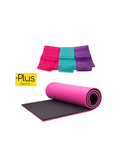 10 Mm Pilates Minderi & Yoga Mat Çift Taraflı Plates Egzersiz Direnç Lastiği Yumşak-orta-sert Pembe Pembe