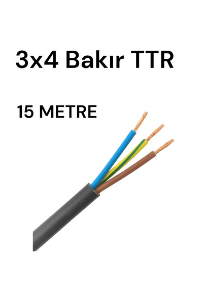 Göldağı 3x4 Siyah Bakır Ttr 15 Metre