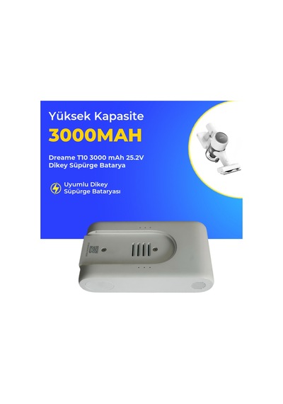 Dreame T10 3000 Mah 25.2v Dikey Süpürge Batarya