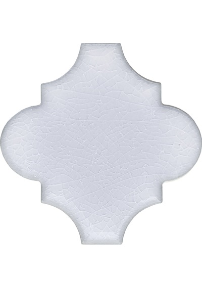 Armada Çini 12x12 Ottoman Düz Arabesk Beyaz Çini Karo Seramik