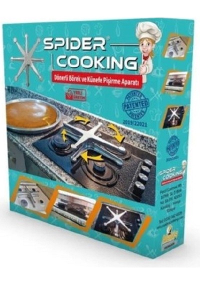 Spider Cooking Gold Döküm Dönerli Börek Künefe Pişirme Aparatı 360 Dönerli