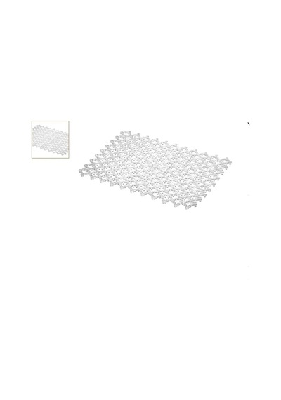 16 Adet Kırılmaz Plastik Yer Karosu Islak Zemin Koruma Yer Izgarası 1 M² Şeffaf Renk 22 Cm
