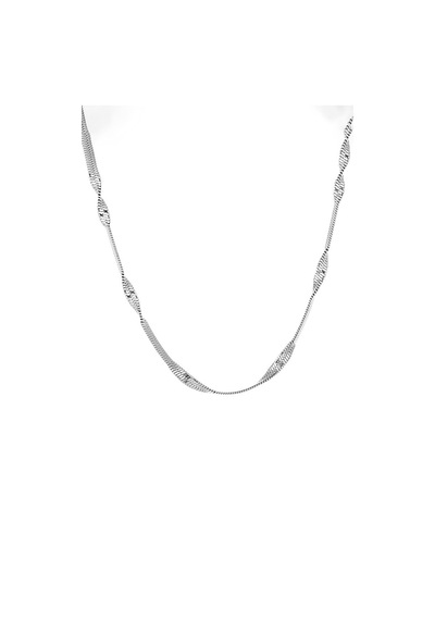 Chavin Gold 3 Mm Kıvrık Burgu Model Kadın Zincir Kolye Eu65by