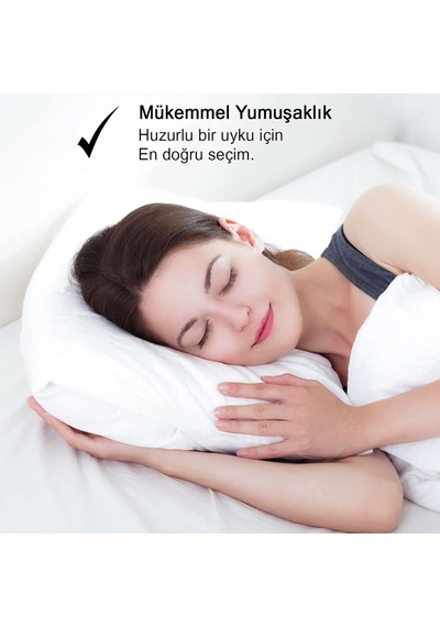 900 Gr Antialerjik Boncuk Silikon Yastık 4 Beyaz
