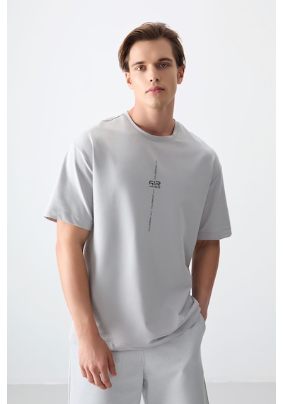 Air Jones Tommy Life Taş Pamuklu Kalın Yumuşak Dokulu Oversize Fit Baskılı Erkek T-shirt - 88373 Taş Air Jones Tommy Life Taş Pamuklu Kalın Yumuşak Dokulu Oversize Fit Baskılı Erkek T-shirt - 88373 Taş