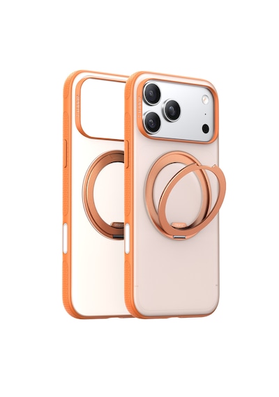 Torras Apple iPhone 17 Pro / 18 Pro Uyumlu O Stand R Fitness Serisi Magsafe Kılıf Turuncu