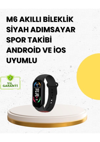 Uzun Şarjlı Spor Akıllı Saat Adımsayar Nabız Ölçer Özellikli