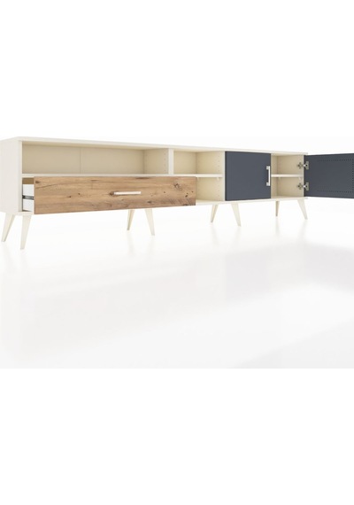 Arges Tv Ünitesi 3 Raflı Tek Çekmeceli 2 Kapaklı 220x30x51 Aytaşı-antrasit/çam Antrasıt/atlas Çam - Aytası Arges Tv Ünitesi 3 Raflı Tek Çekmeceli 2 Kapaklı 220x30x51 Aytaşı-antrasit/çam Antrasıt/atlas Çam - Aytası