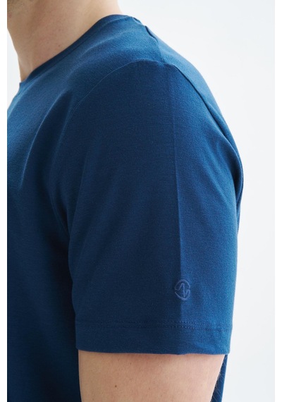 AR-MA Arma Erkek Regular Fit Basic Süprem Bisiklet Yaka Tişört Y29344472002 İndigo