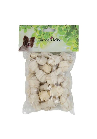 Gardenmix Beyaz Düğümlü Deri Kemik 2,5-3 20 Li