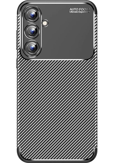 Newface Samsung Galaxy A15 4g Kılıf Auto Focus Karbon Kapak - Siyah
