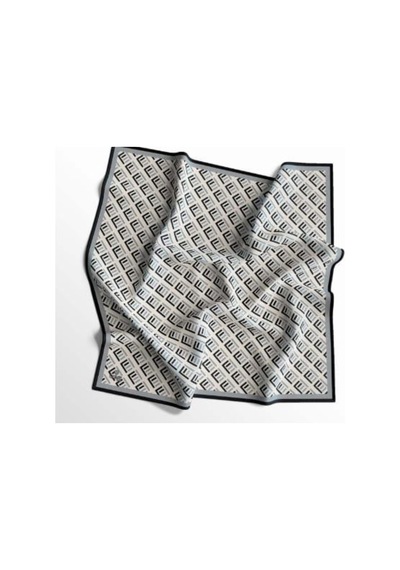 95 X 95 Quare Fresh Soft Pamuklu Eşarp - 03142 - 95 X 95 / Siyah Gri
