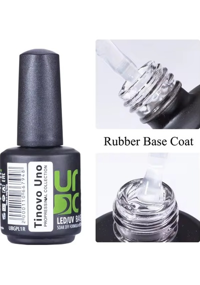 Uno Base Coat Rubber Kauçuk Bazlı Led/uv Uyumlu Base Gel 15 Ml.