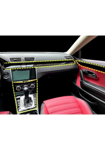 Vw Passat Cc Torpido Kaplama, Konsol, Maun Kaplama, Ahşap, Carbon