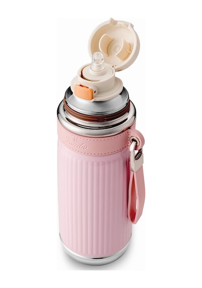 Jumbo Magic Pipetli Pembe Termos 850 Ml