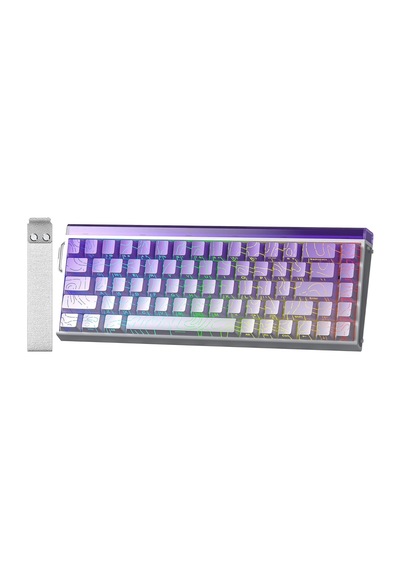 Hero 68 He Manyetik Klavye Trigger Dragon Switch 8000hz Rgb Neon Tkl Hot Swap Oyuncu Klavyesi Mor